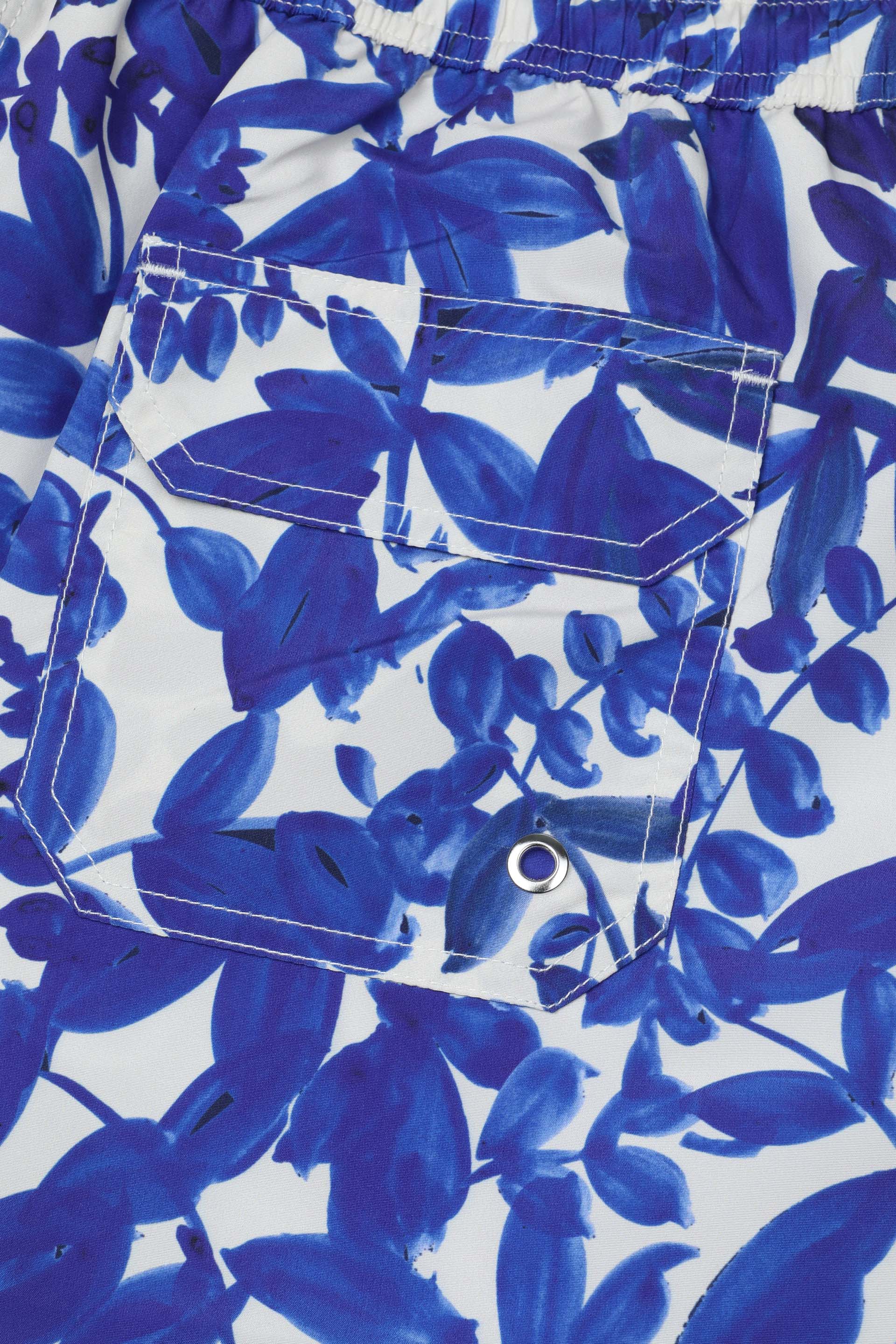 BOXER MARE,  STAMPA CAMO - Maiolica/avorio