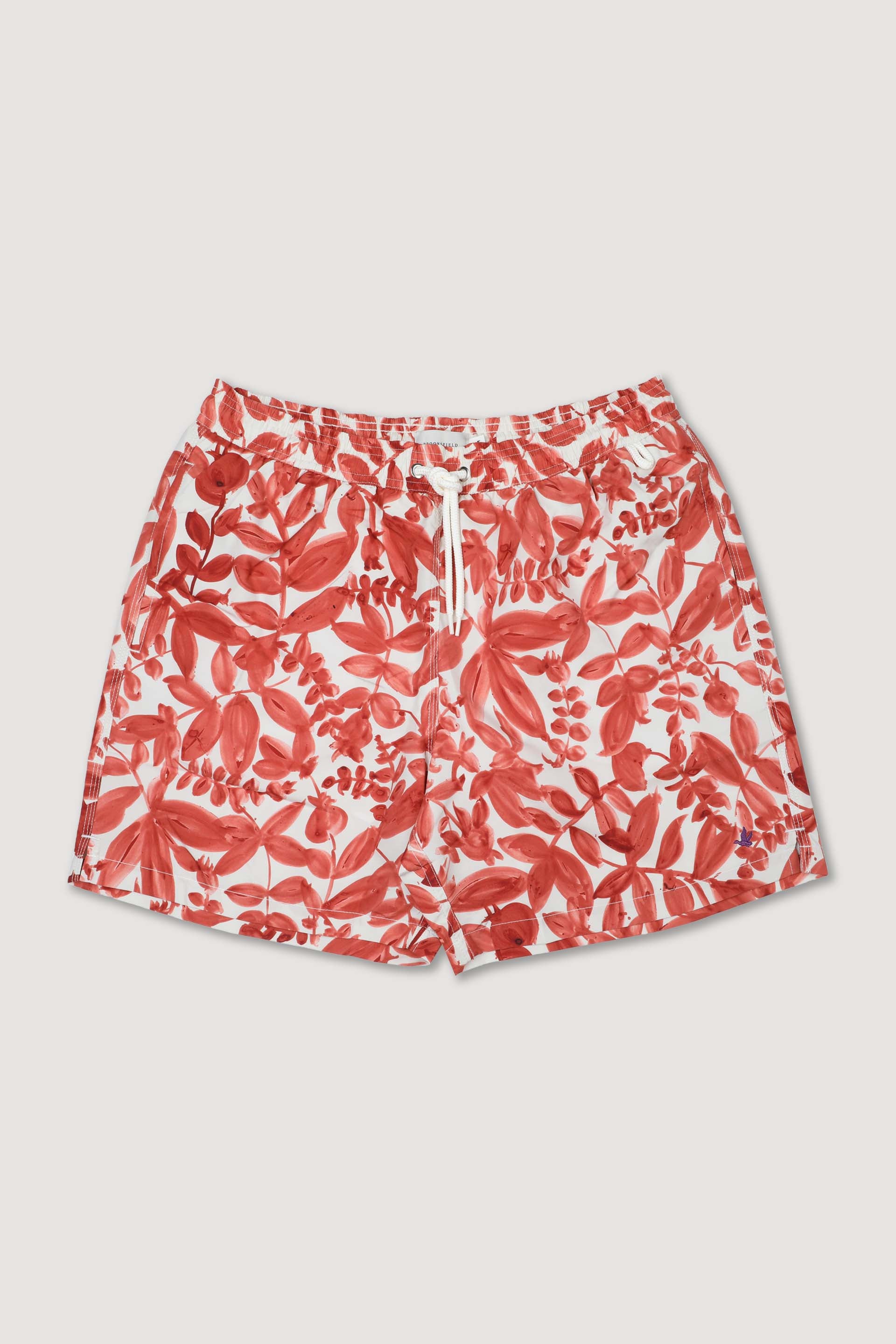 BOXER MARE,  STAMPA CAMO - Siam/avorio