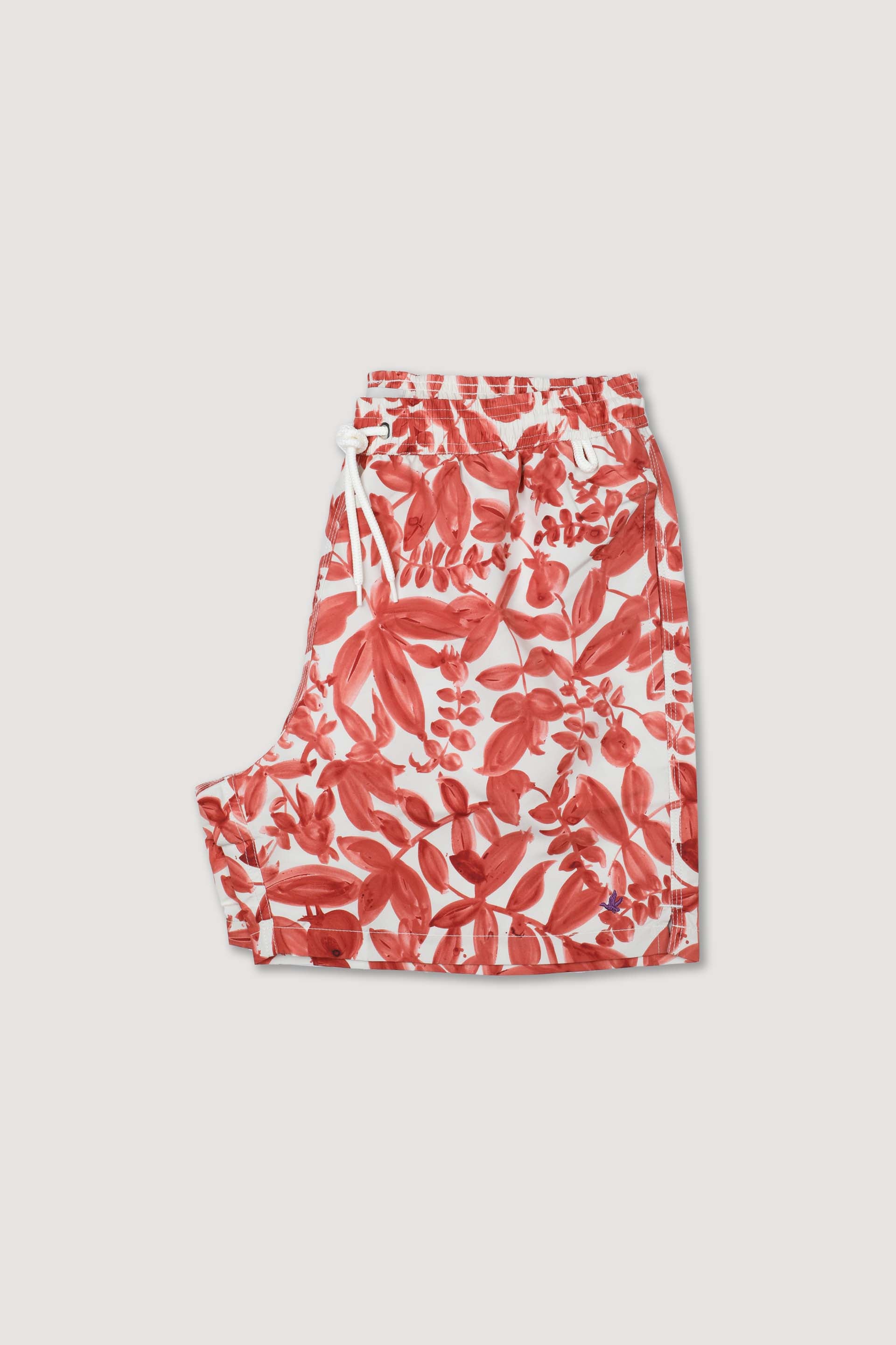 BOXER MARE,  STAMPA CAMO - Siam/avorio
