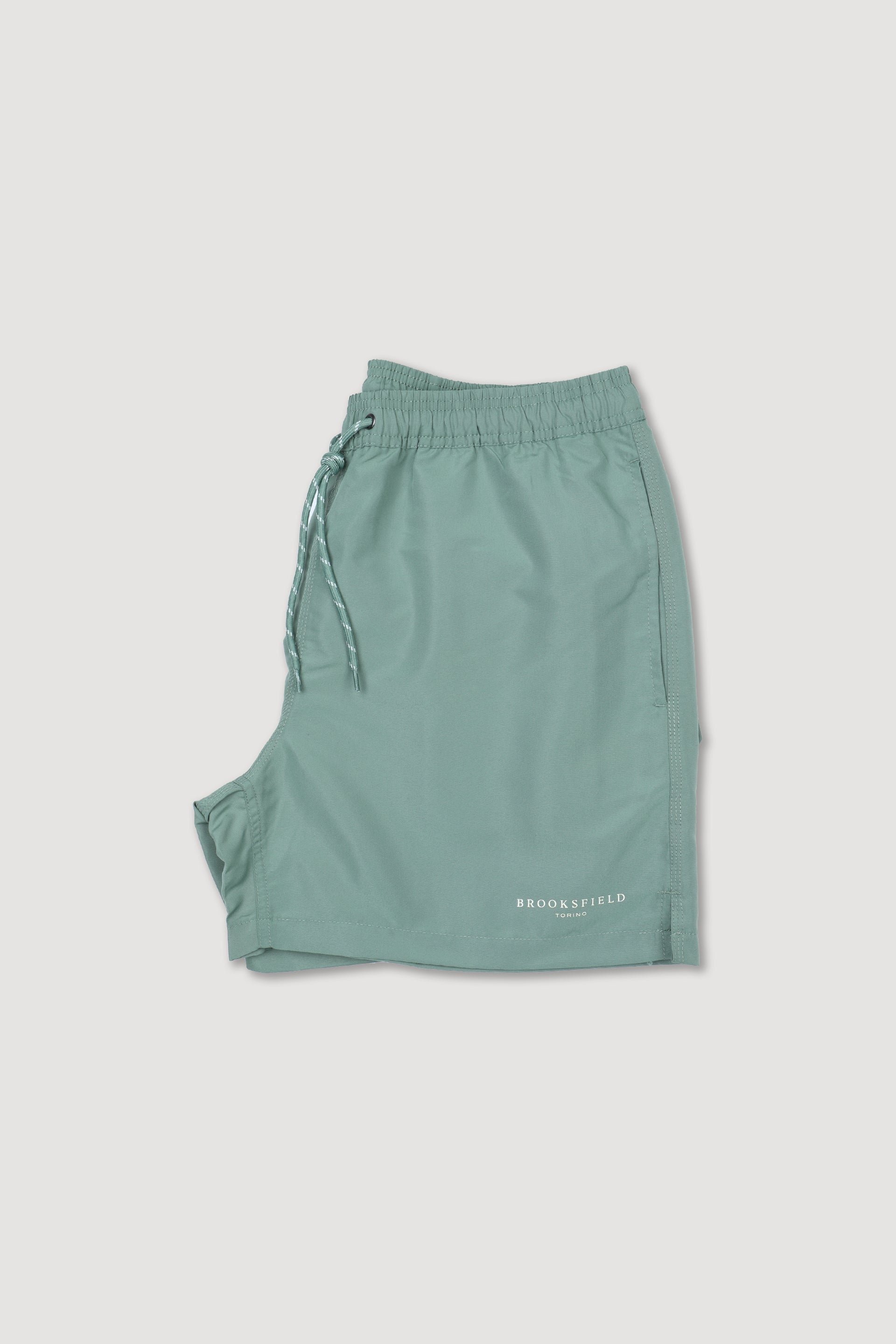 Boxer mare in microfibra. Lunghezza media. Verde - Green