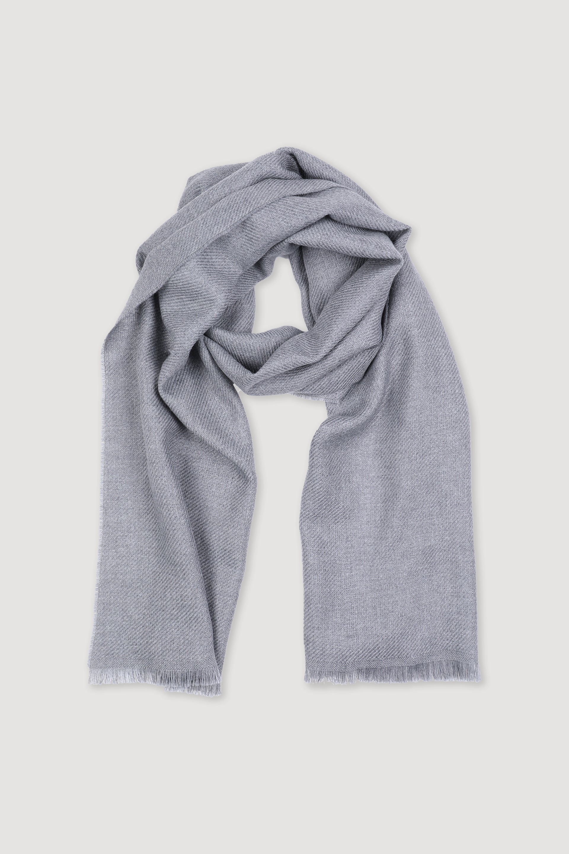 SCIARPA,  LANA UNITO - Grigio chiaro