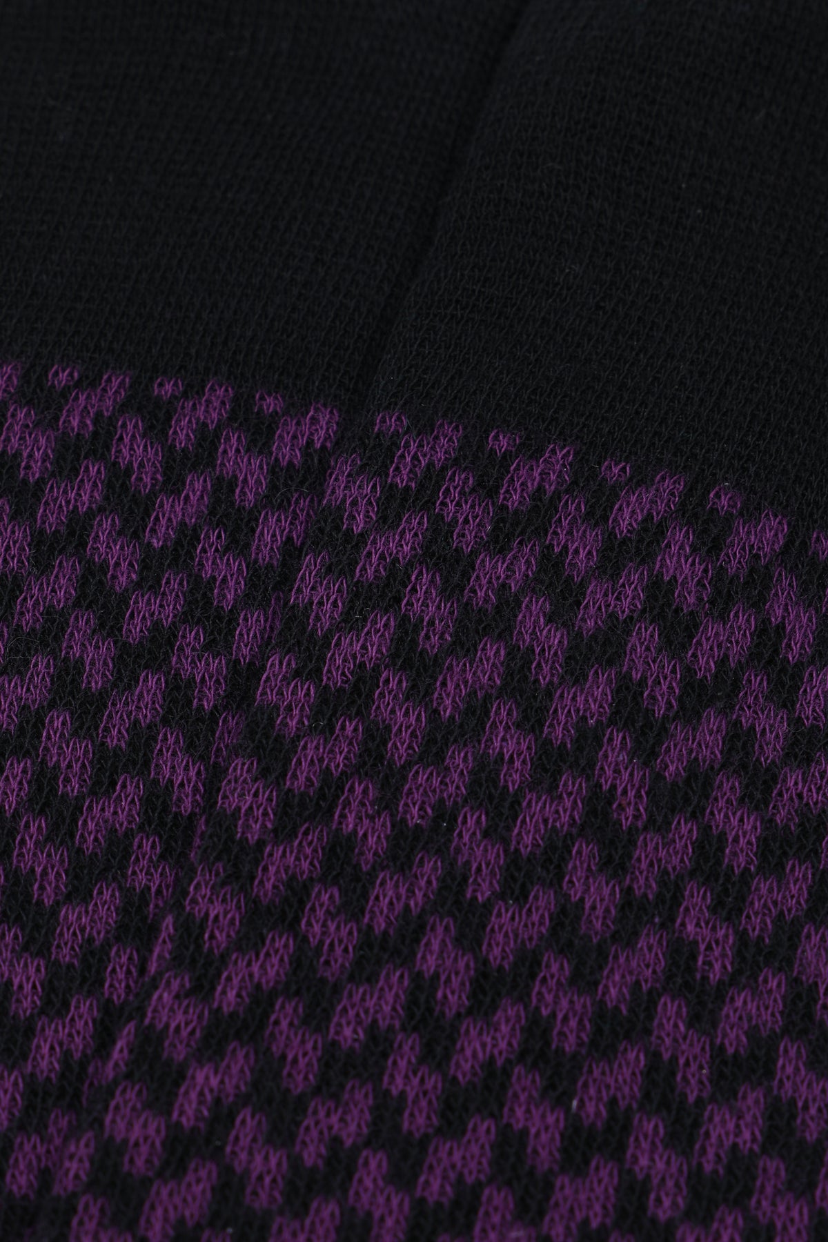 Calze lunghe in jacquard, cotone elasticizzato. Blu - Blu/Viola