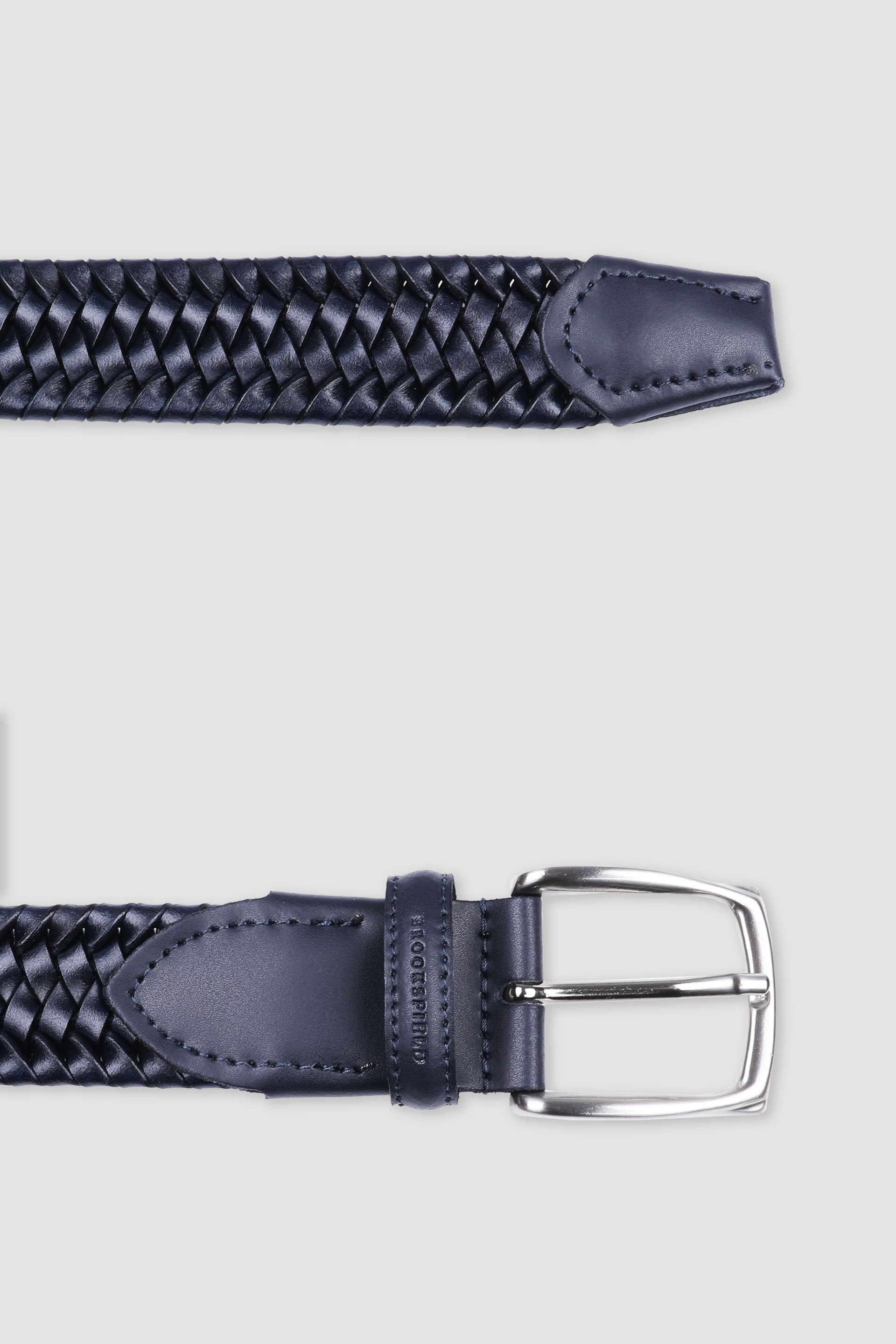 CINTURA,  PELLE INTRACCIATA - Blu