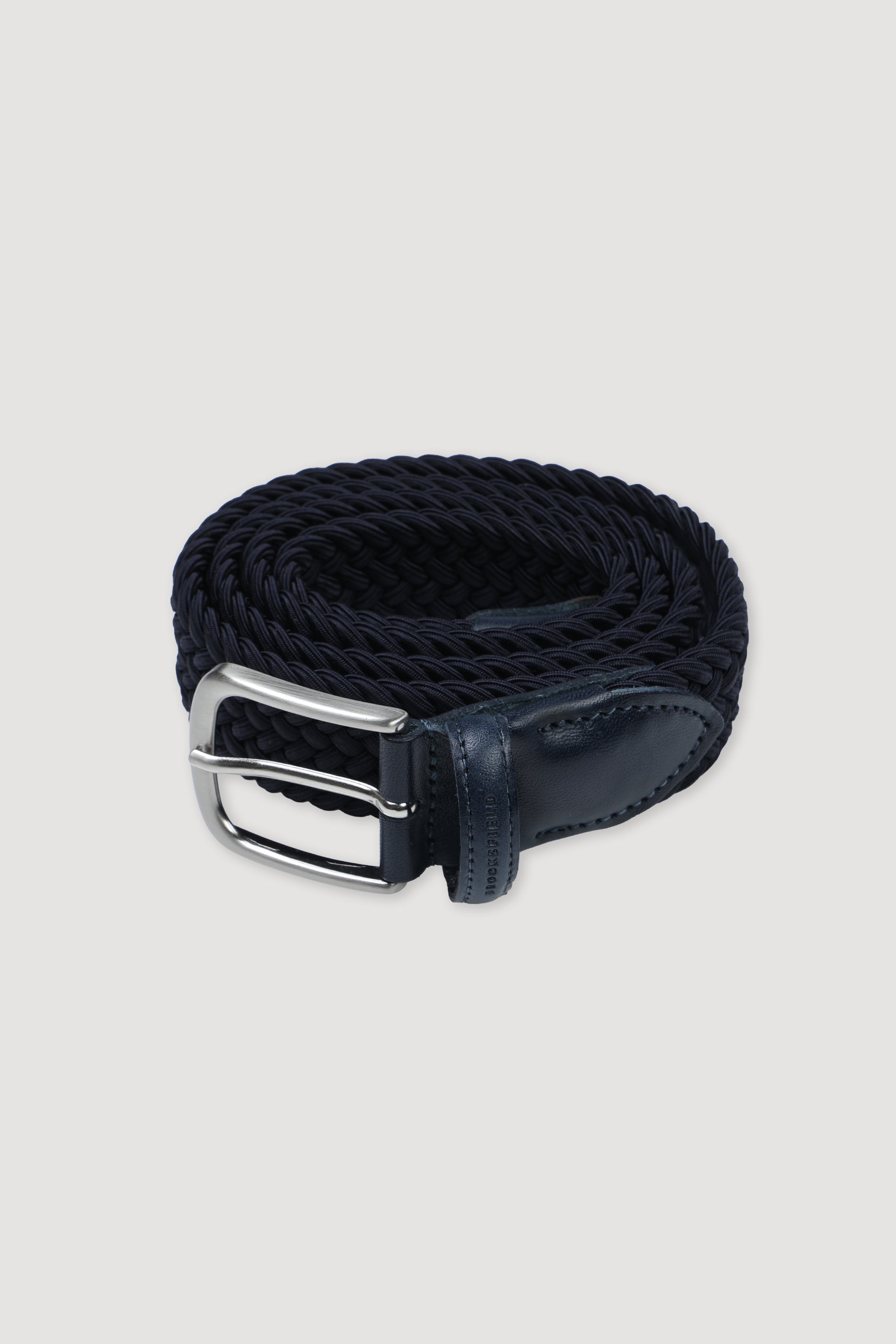 Cintura intrecciata con tessuto elastico - Blu
