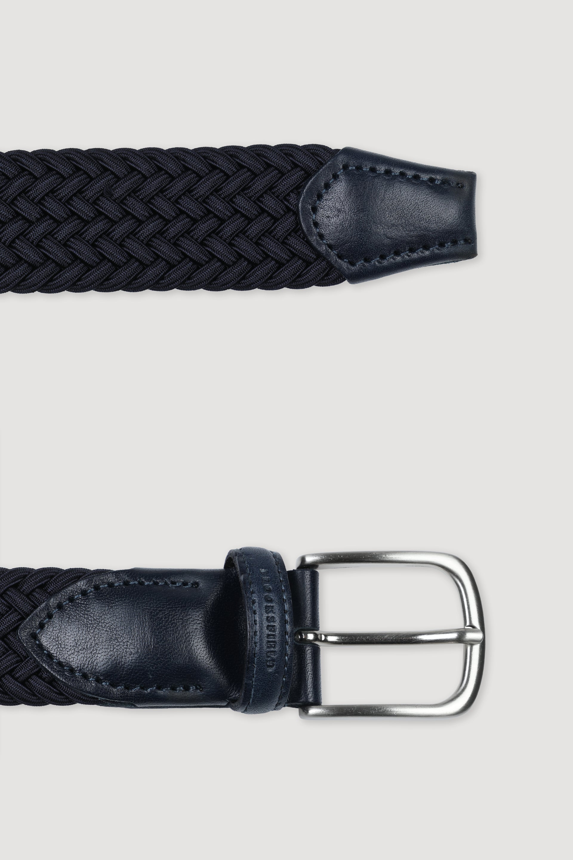 Cintura intrecciata con tessuto elastico - Blu